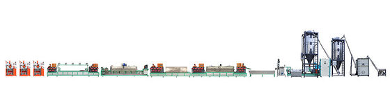 좋은 가격 PET 스트랩 제조 기계 9-32mm 스트랩 싱글 스크루 추출기 20kw 난방 전력 온라인으로