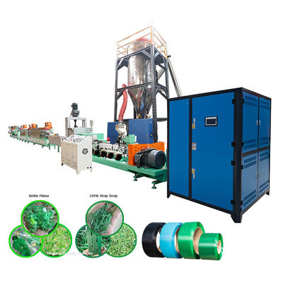 20KW 가열과 38CrMoALA 나선으로 단일 나사 PET 스트랩 기계