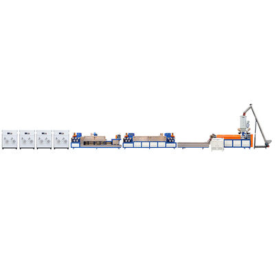 좋은 가격 플라스틱 PP 포장 스트립 제조 기계 완전 자동 90-600 KG / H 온라인으로